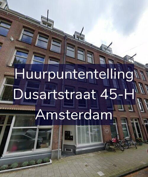 Foto gevel Huurpuntentelling voor Dusartstraat 45-H, Amsterdam
