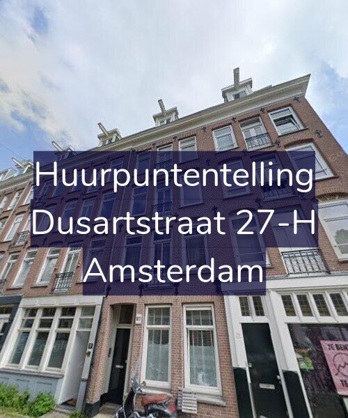 Foto gevel Huurpuntentelling voor Dusartstraat 27-H, Amsterdam