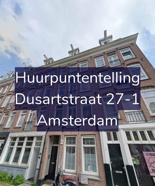 Foto gevel Huurpuntentelling voor Dusartstraat 27-1, Amsterdam
