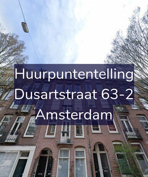Foto gevel Huurpuntentelling voor Dusartstraat 63-2, Amsterdam