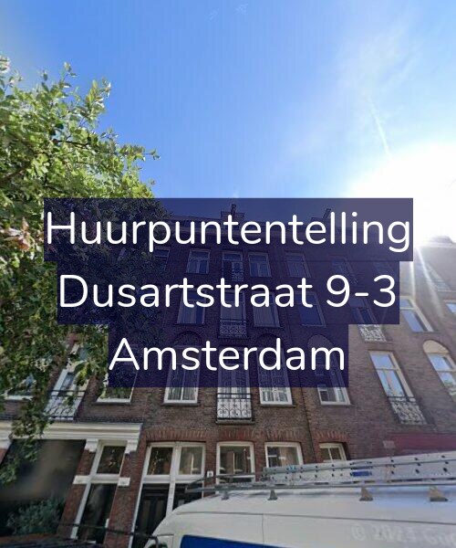 Foto gevel Huurpuntentelling voor Dusartstraat 9-3, Amsterdam