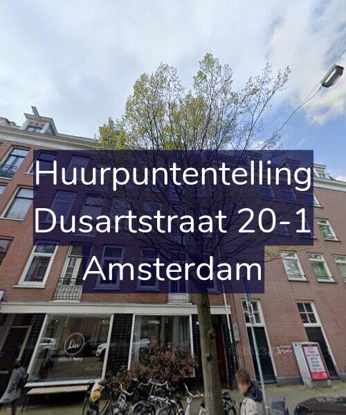 Foto gevel Huurpuntentelling voor Dusartstraat 20-1, Amsterdam
