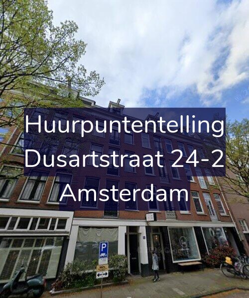 Foto gevel Huurpuntentelling voor Dusartstraat 24-2, Amsterdam