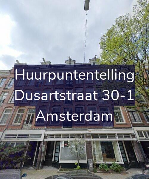 Foto gevel Huurpuntentelling voor Dusartstraat 30-1, Amsterdam