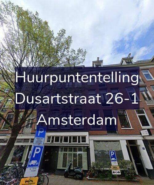Foto gevel Huurpuntentelling voor Dusartstraat 26-1, Amsterdam
