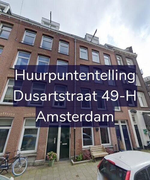 Foto gevel Huurpuntentelling voor Dusartstraat 49-H, Amsterdam