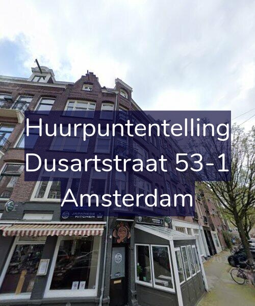 Foto gevel Huurpuntentelling voor Dusartstraat 53-1, Amsterdam