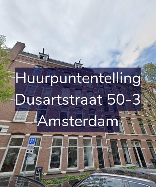 Foto gevel Huurpuntentelling voor Dusartstraat 50-3, Amsterdam