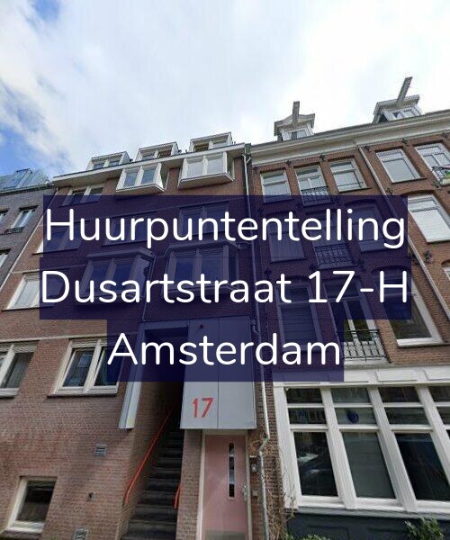 Foto gevel Huurpuntentelling voor Dusartstraat 17-H, Amsterdam