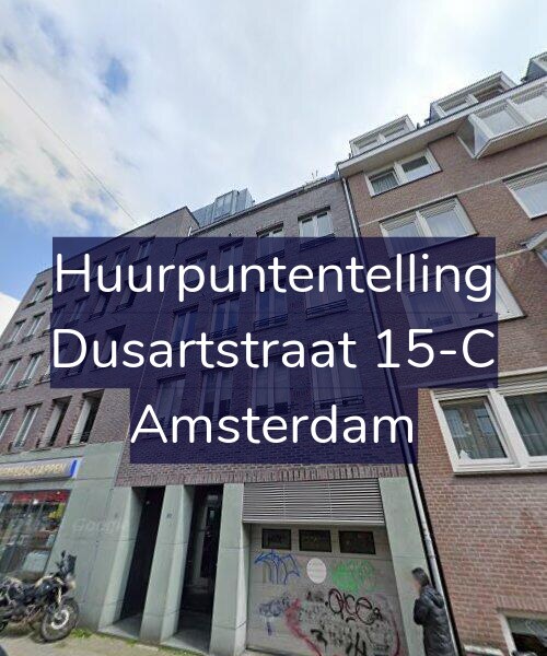 Foto gevel Huurpuntentelling voor Dusartstraat 15-C, Amsterdam