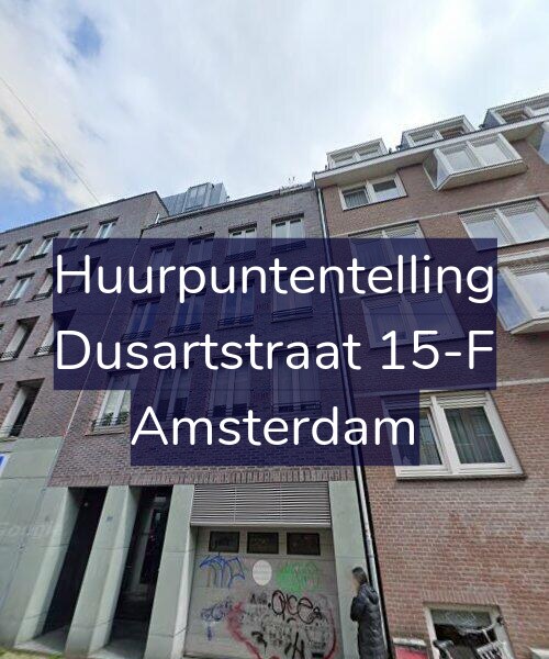 Foto gevel Huurpuntentelling voor Dusartstraat 15-F, Amsterdam