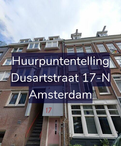 Foto gevel Huurpuntentelling voor Dusartstraat 17-N, Amsterdam