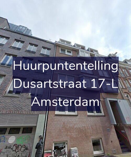 Foto gevel Huurpuntentelling voor Dusartstraat 17-L, Amsterdam