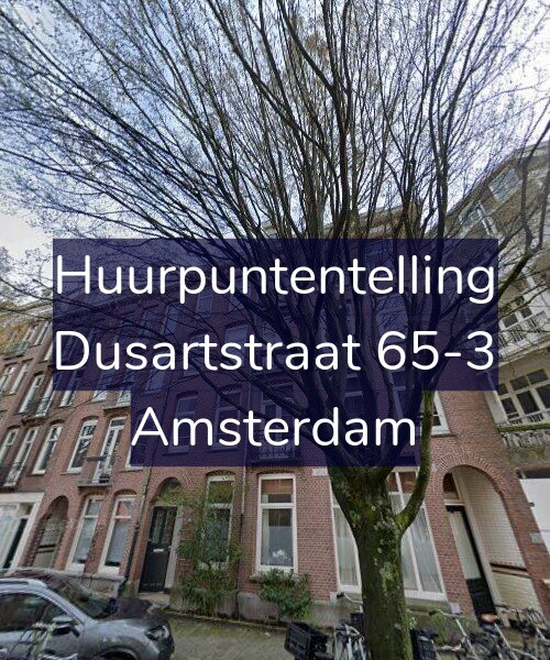 Foto gevel Huurpuntentelling voor Dusartstraat 65-3, Amsterdam