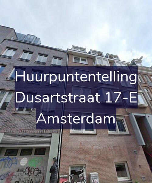 Foto gevel Huurpuntentelling voor Dusartstraat 17-E, Amsterdam
