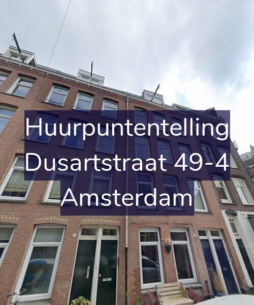 Foto gevel Huurpuntentelling voor Dusartstraat 49-4, Amsterdam