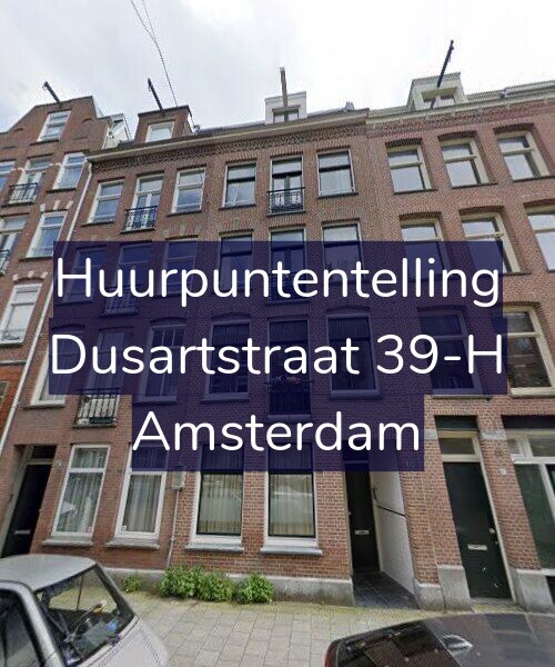 Foto gevel Huurpuntentelling voor Dusartstraat 39-H, Amsterdam