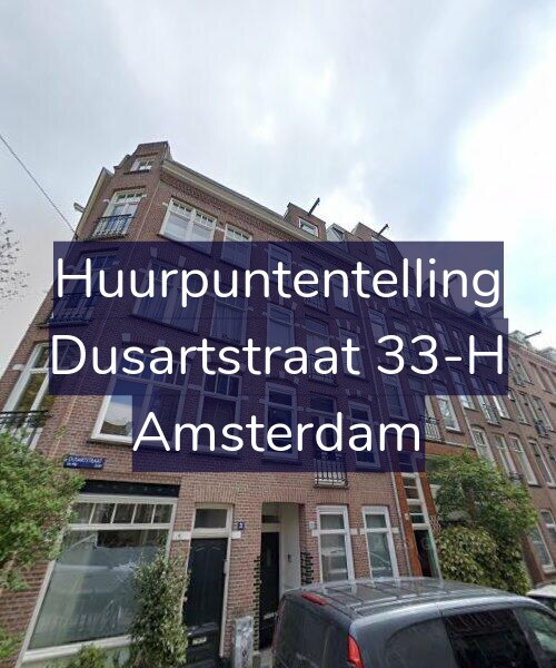 Foto gevel Huurpuntentelling voor Dusartstraat 33-H, Amsterdam