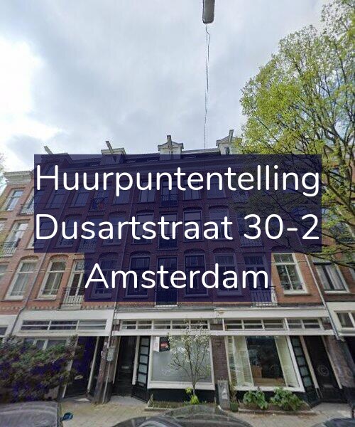 Foto gevel Huurpuntentelling voor Dusartstraat 30-2, Amsterdam