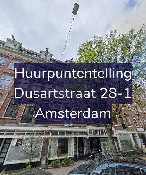 Foto gevel Huurpuntentelling voor Dusartstraat 28-1, Amsterdam