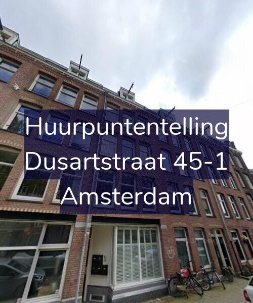 Foto gevel Huurpuntentelling voor Dusartstraat 45-1, Amsterdam