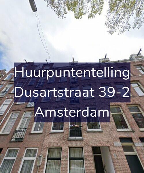 Foto gevel Huurpuntentelling voor Dusartstraat 39-2, Amsterdam