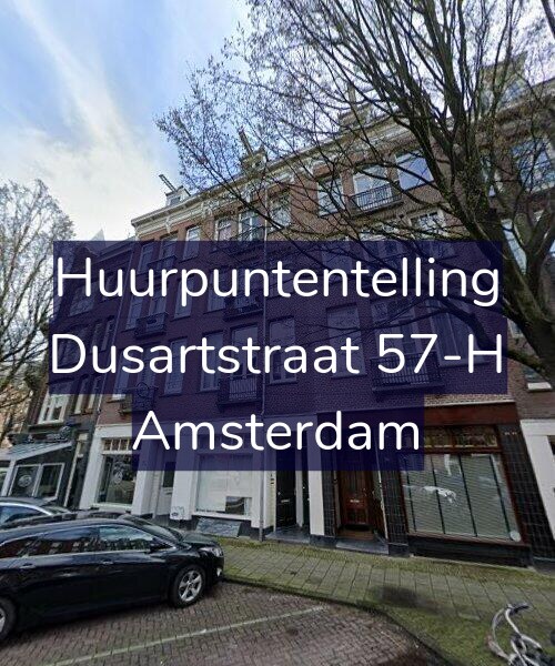 Foto gevel Huurpuntentelling voor Dusartstraat 57-H, Amsterdam