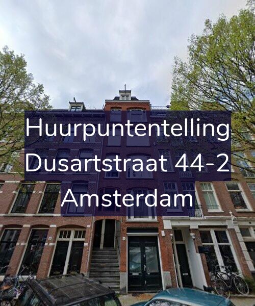 Foto gevel Huurpuntentelling voor Dusartstraat 44-2, Amsterdam