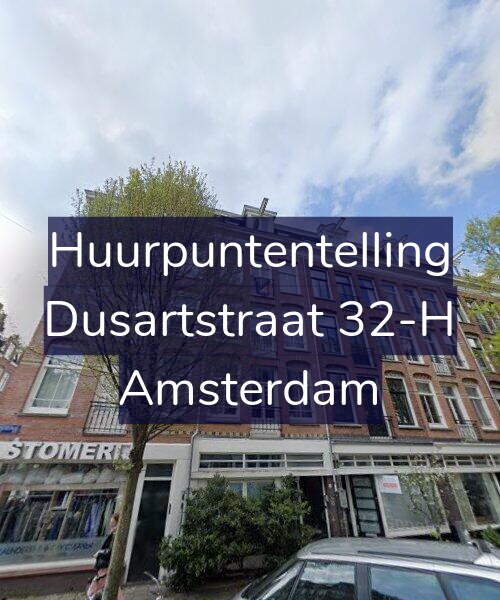 Foto gevel Huurpuntentelling voor Dusartstraat 32-H, Amsterdam