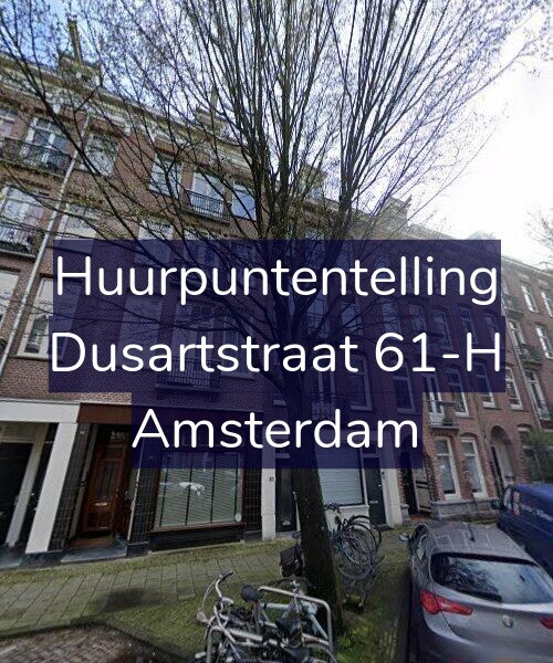 Foto gevel Huurpuntentelling voor Dusartstraat 61-H, Amsterdam
