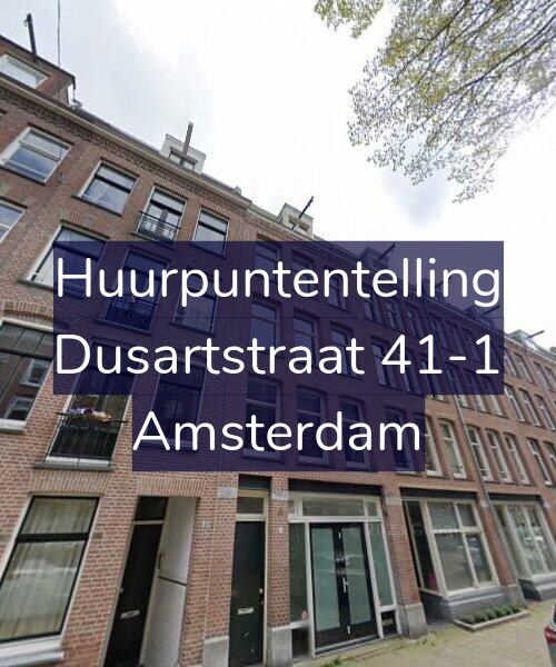 Foto gevel Huurpuntentelling voor Dusartstraat 41-1, Amsterdam
