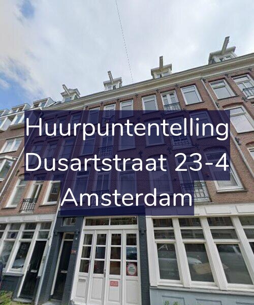 Foto gevel Huurpuntentelling voor Dusartstraat 23-4, Amsterdam