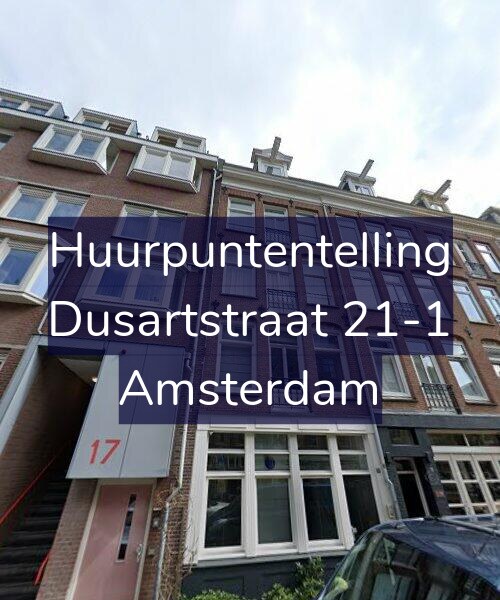 Foto gevel Huurpuntentelling voor Dusartstraat 21-1, Amsterdam