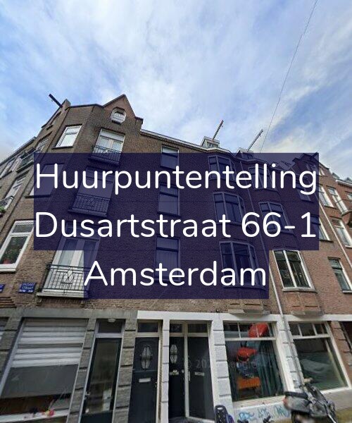 Foto gevel Huurpuntentelling voor Dusartstraat 66-1, Amsterdam