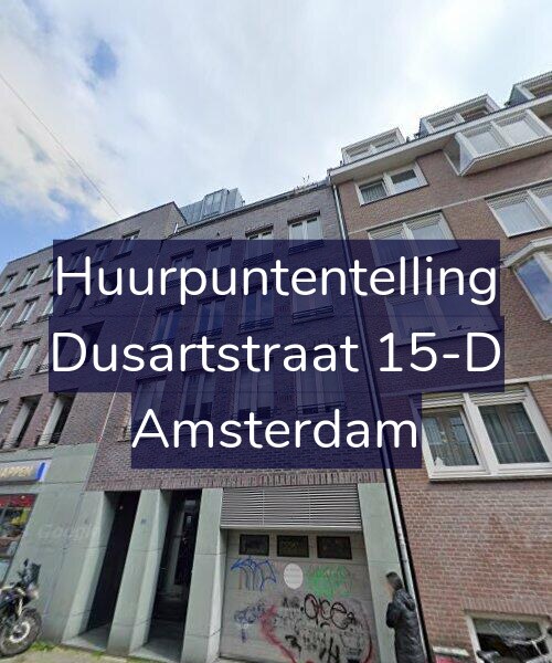 Foto gevel Huurpuntentelling voor Dusartstraat 15-D, Amsterdam