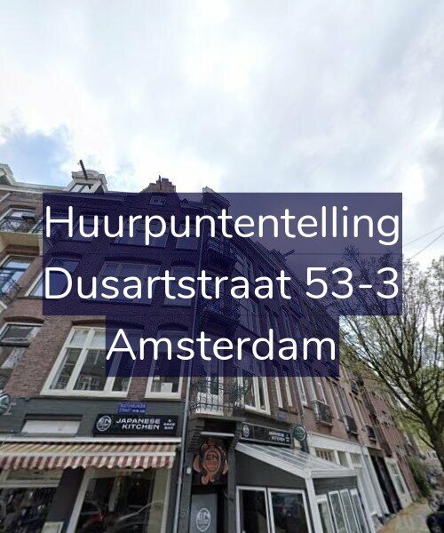Foto gevel Huurpuntentelling voor Dusartstraat 53-3, Amsterdam
