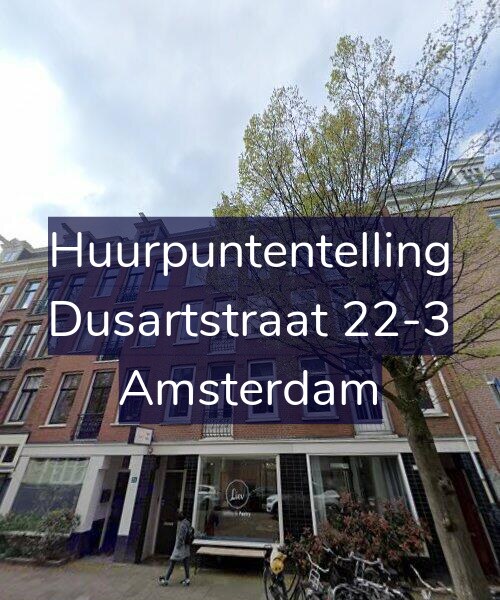 Foto gevel Huurpuntentelling voor Dusartstraat 22-3, Amsterdam