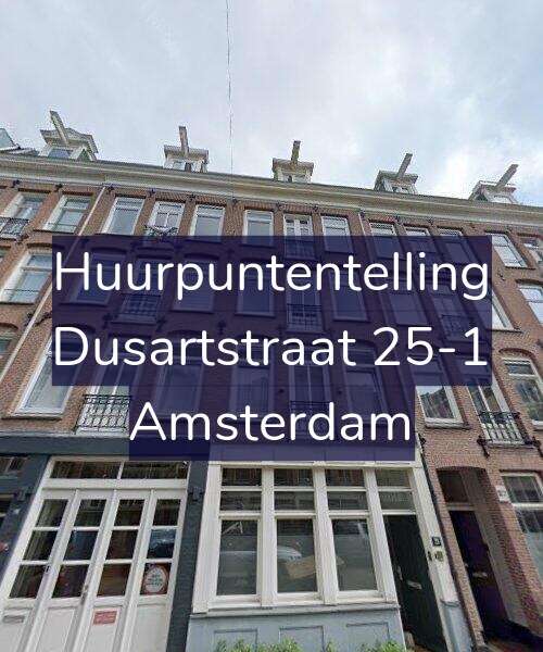 Foto gevel Huurpuntentelling voor Dusartstraat 25-1, Amsterdam