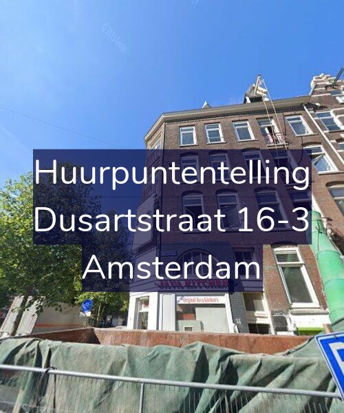 Foto gevel Huurpuntentelling voor Dusartstraat 16-3, Amsterdam
