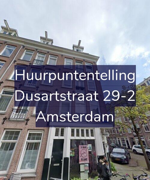Foto gevel Huurpuntentelling voor Dusartstraat 29-2, Amsterdam
