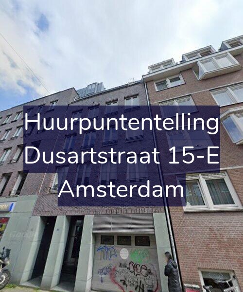 Foto gevel Huurpuntentelling voor Dusartstraat 15-E, Amsterdam