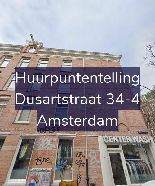 Foto gevel Huurpuntentelling voor Dusartstraat 34-4, Amsterdam