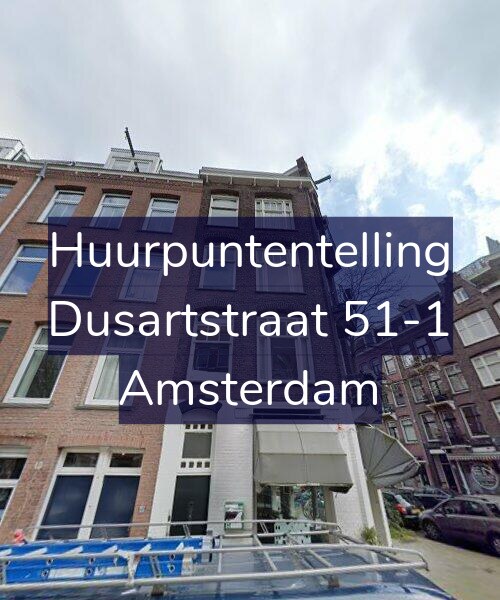Foto gevel Huurpuntentelling voor Dusartstraat 51-1, Amsterdam