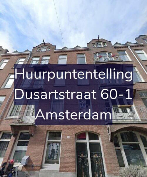 Foto gevel Huurpuntentelling voor Dusartstraat 60-1, Amsterdam