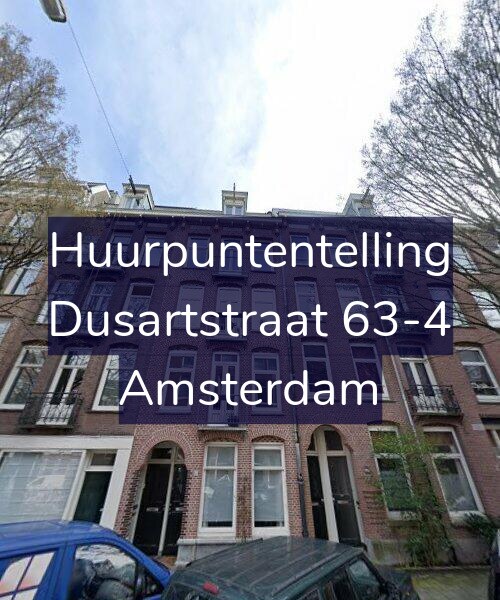 Foto gevel Huurpuntentelling voor Dusartstraat 63-4, Amsterdam