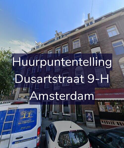 Foto gevel Huurpuntentelling voor Dusartstraat 9-H, Amsterdam