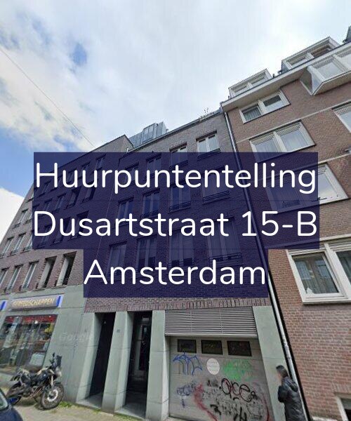Foto gevel Huurpuntentelling voor Dusartstraat 15-B, Amsterdam
