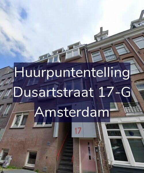 Foto gevel Huurpuntentelling voor Dusartstraat 17-G, Amsterdam