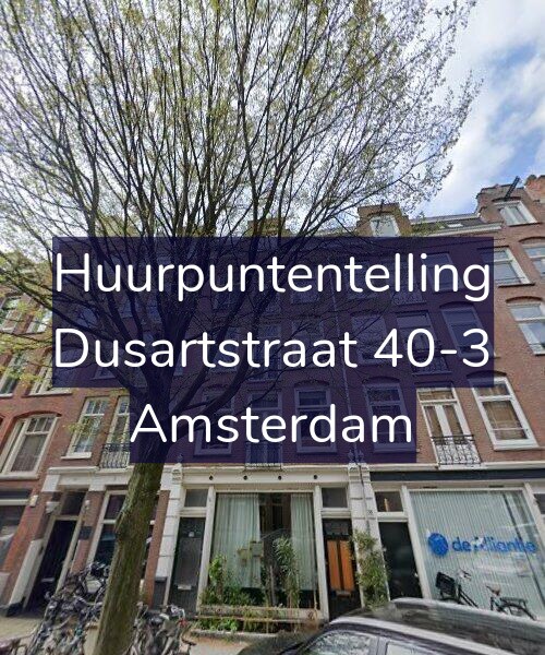 Foto gevel Huurpuntentelling voor Dusartstraat 40-3, Amsterdam