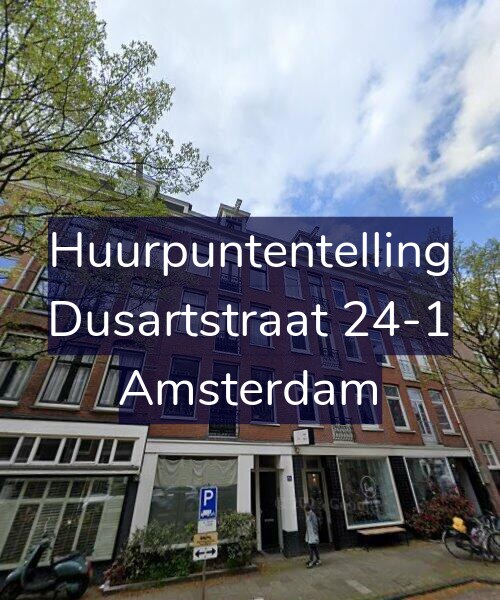 Foto gevel Huurpuntentelling voor Dusartstraat 24-1, Amsterdam